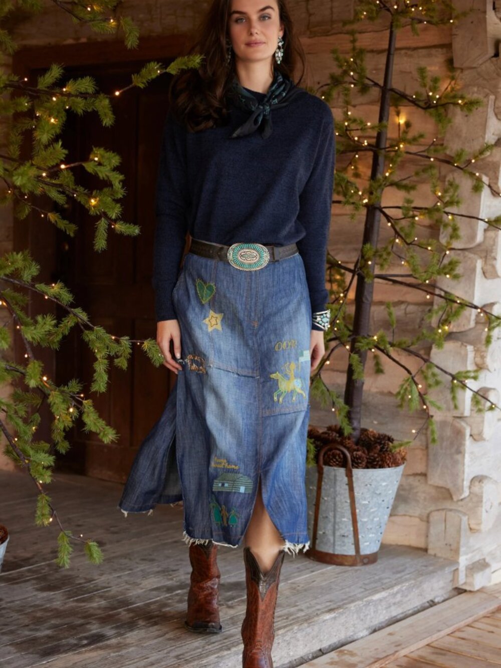 NWOT Rare Double D Ranch I Learn to Embroider Skirt